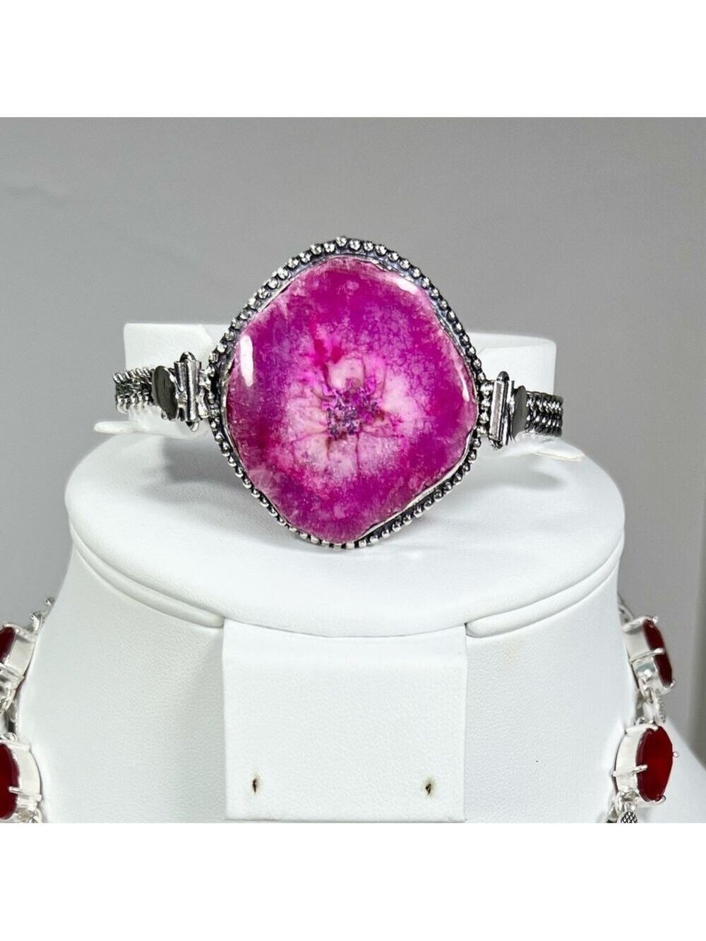 Solar Add On Item Pink Adjustable Bracelet